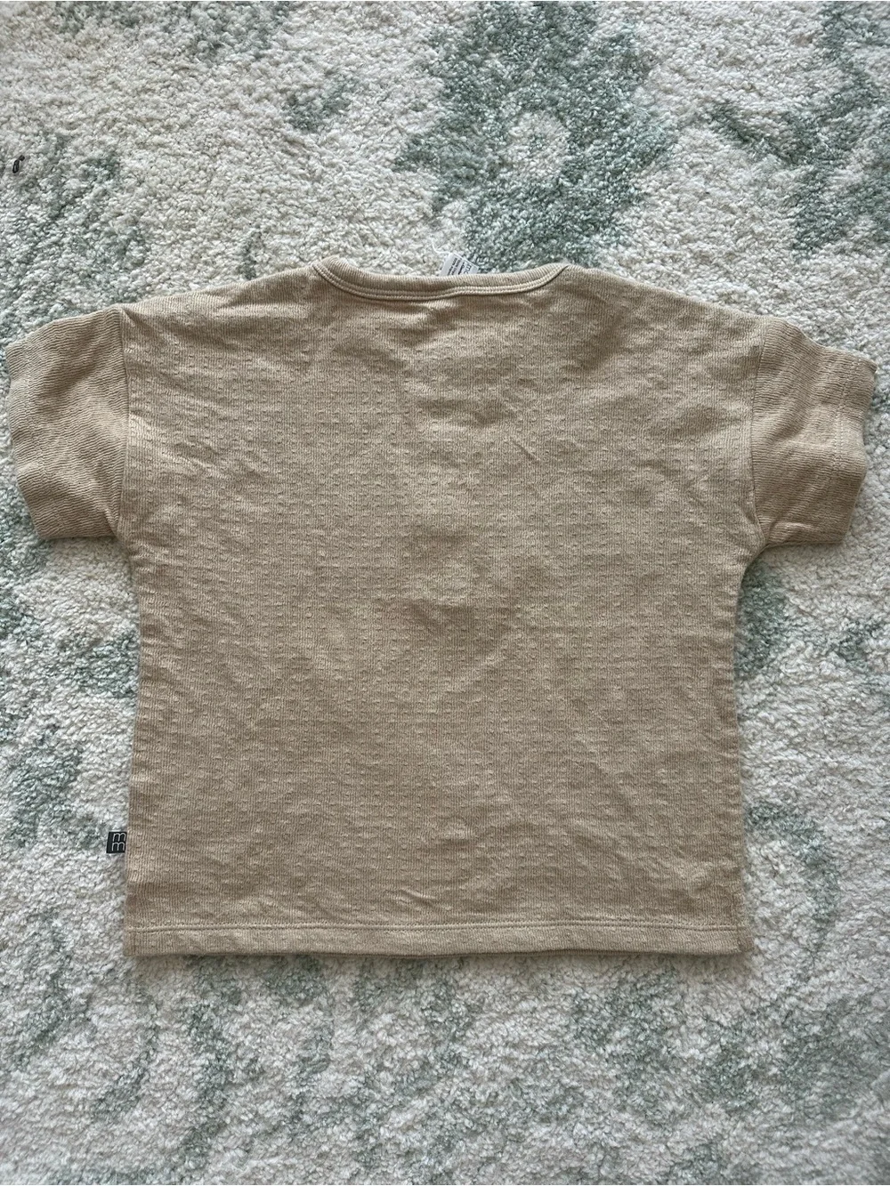 Kids 100% organic cotton Henley Tee with Palm Detail